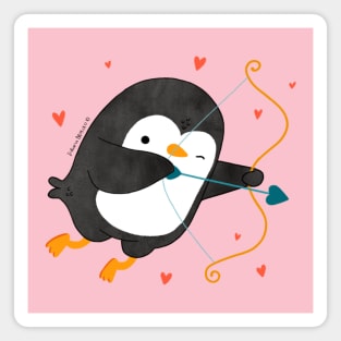 Penguin Cupid Magnet